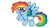 Size: 1280x720 | Tagged: safe, artist:diuky, derpibooru import, rainbow dash, pegasus, pony, cute, female, mare, simple background, smiling, solo, spread wings, transparent background, wings