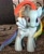 Size: 1161x1409 | Tagged: safe, rainbow dash, pegasus, pony, blue coat, brushable, female, mare, multicolored mane, solo, toy