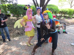 Size: 1280x960 | Tagged: safe, fluttershy, rainbow dash, rarity, human, cosplay, irl, irl human, photo