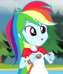 Size: 400x475 | Tagged: safe, derpibooru import, screencap, rainbow dash, equestria girls, legend of everfree, cropped, cute, dashabetes, solo