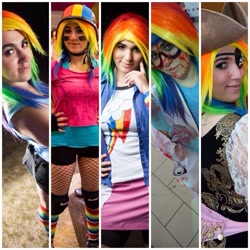 Size: 960x960 | Tagged: safe, artist:magyktrix, rainbow dash, human, cosplay, equestria girls outfit, irl, irl human, photo, pirate dash