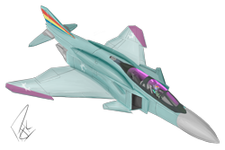 Size: 3000x2000 | Tagged: safe, artist:pak-faace1234, rainbow dash, pegasus, pony, f-4x phantom, jet fighter, royal equestrian air force