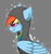 Size: 941x1011 | Tagged: safe, artist:wingedwolf94, rainbow dash, pegasus, pony, clothes, hoodie, solo