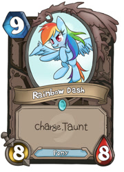 Size: 1000x1387 | Tagged: safe, artist:joycall6, rainbow dash, pegasus, pony, crossover, hearthstone, solo