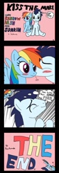 Size: 600x1767 | Tagged: safe, artist:acearmada, rainbow dash, soarin', pegasus, pony, blushing, comic, female, kissing, male, shipping, smugdash, soarindash, straight