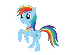 Size: 1600x1200 | Tagged: safe, artist:franzeir, derpibooru import, rainbow dash, pegasus, pony, medal, rearing, simple background, solo, white background