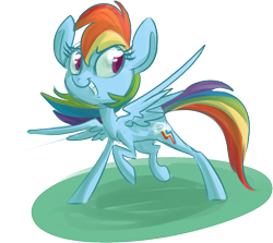 Size: 847x756 | Tagged: safe, artist:ponygoggles, rainbow dash, pegasus, pony, female, mare, simple background, solo, transparent background