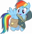 Size: 3000x3274 | Tagged: safe, artist:valadrem, derpibooru import, rainbow dash, pegasus, pony, top bolt, .svg available, bomber jacket, clothes, flying, jacket, saddle bag, salute, simple background, solo, transparent background, vector