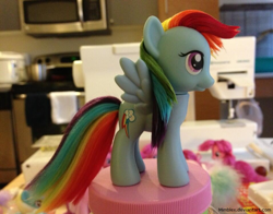 Size: 812x637 | Tagged: safe, artist:moon-bees, artist:mumbles, rainbow dash, brushable, custom, irl, photo, show accurate, solo, toy