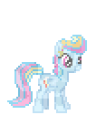 Size: 106x126 | Tagged: safe, artist:supersaiyanmikito, rainbow dash, pegasus, pony, crystallized, pixel art, solo