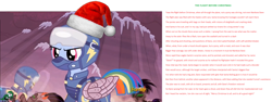 Size: 2108x790 | Tagged: safe, derpibooru import, screencap, rainbow dash, pegasus, pony, the cutie re-mark, alternate timeline, apocalypse dash, bane, baneposting, christmas, crystal war timeline, fighter pilot, image macro, meme, solo, text