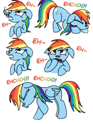 Size: 1536x2048 | Tagged: safe, artist:proponypal, rainbow dash, pegasus, pony, comic, feather, fetish, sneezing, sneezing fetish, solo, tickling