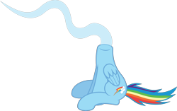 Size: 10185x6400 | Tagged: safe, artist:parclytaxel, derpibooru exclusive, derpibooru import, rainbow dash, headless horse, pegasus, pony, .svg available, absurd resolution, headless, simple background, sitting, solo, transparent background, vector