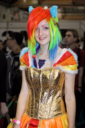 Size: 1365x2048 | Tagged: safe, rainbow dash, human, cosplay, irl, irl human, photo