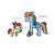 Size: 1100x1000 | Tagged: safe, artist:xxannabethxx, apple bloom, rainbow dash, pegasus, pony, angry, arrested, bound wings, cellphone, chains, cuffs, prisoner rd, radio, shackles