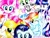 Size: 640x480 | Tagged: safe, artist:liaaqila, derpibooru import, applejack, fluttershy, pinkie pie, rainbow dash, rarity, twilight sparkle, twilight sparkle (alicorn), alicorn, earth pony, pegasus, pony, unicorn, 2017, cute, dashabetes, group, happy new year, looking at you, mane six, smiling, year of ponies