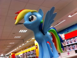 Size: 1280x956 | Tagged: safe, rainbow dash, irl, photo, sculpture, solo, statue