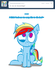 Size: 660x850 | Tagged: safe, artist:lazy, rainbow dash, pegasus, pony, ask, ask dashed rainbow, solo, tumblr