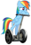 Size: 600x854 | Tagged: safe, rainbow dash, pegasus, pony, female, mare, segway, simple background, solo, transparent background