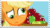 Size: 99x56 | Tagged: safe, artist:kanratc, derpibooru import, applejack, fluttershy, pinkie pie, rainbow dash, rarity, twilight sparkle, earth pony, pegasus, pony, unicorn, animated, apple, contemplating insanity, derp, deviantart stamp, flutterrage, mane six, pinkamena diane pie, scaredy dash, stamp