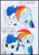 Size: 1280x1797 | Tagged: safe, artist:jacsveus, rainbow dash, soarin', pegasus, pony, blushing, comic, female, looking at you, male, shipping, smugdash, soarindash, straight, traditional art