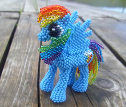 Size: 1500x1268 | Tagged: safe, artist:some-dreamer, derpibooru import, rainbow dash, beads, irl, photo, solo