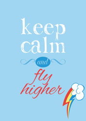 Size: 1240x1753 | Tagged: safe, artist:verygood91, rainbow dash, pegasus, pony, keep calm, keep calm and carry on, parody, poster, solo