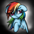 Size: 1000x985 | Tagged: safe, derpibooru import, rainbow dash, pegasus, pony, floppy ears, solo, unhappy