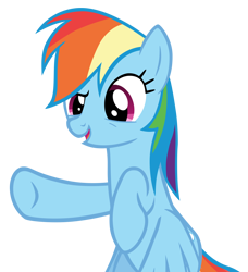 Size: 1456x1600 | Tagged: safe, artist:hendro107, derpibooru import, rainbow dash, pegasus, pony, 28 pranks later, .psd available, female, mare, raised hoof, simple background, solo, transparent background, vector