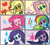 Size: 900x813 | Tagged: safe, artist:taritoons, derpibooru import, applejack, fluttershy, pinkie pie, rainbow dash, rarity, twilight sparkle, equestria girls, cute, happy, humane five, humane six, smiling, smirk, xd