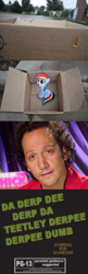 Size: 281x864 | Tagged: safe, rainbow dash, pegasus, pony, dashie meme, exploitable meme, meme, neutral people finding dash meme, rob schneider, south park