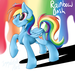 Size: 2000x1900 | Tagged: safe, artist:theimmolatedpoet, rainbow dash, pegasus, pony, female, mare, simple background, solo