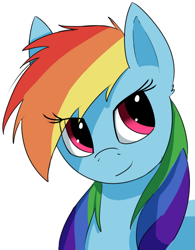 Size: 500x640 | Tagged: safe, artist:swiftsketchpone, derpibooru import, rainbow dash, pegasus, pony, bust, portrait, simple background, solo, white background