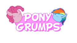 Size: 1920x1080 | Tagged: safe, artist:keno9988, derpibooru import, pinkie pie, rainbow dash, earth pony, pegasus, pony, game grumps, pony grumps, text