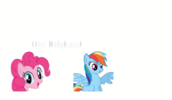 Size: 300x175 | Tagged: safe, artist:theelinker, derpibooru import, pinkie pie, rainbow dash, rarity, earth pony, pegasus, pony, unicorn, animated, arrested, bait and switch, bow, carousel boutique, dialogue, emote story, emotes, gif, linker you magnificent bastard, mannequin, ponymotes, prank, royal guard, simple background, stealing, white background