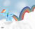 Size: 3000x2500 | Tagged: safe, artist:aquakool, rainbow dash, pegasus, pony, female, mare, simple background, solo