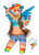 Size: 1004x1394 | Tagged: safe, artist:namjoons-dimples, derpibooru import, rainbow dash, human, belly button, bellyring, bomber jacket, clothes, devil horn (gesture), eared humanization, female, fingerless gloves, gloves, humanized, midriff, piercing, rainbow socks, shorts, socks, solo, striped socks, tanktop, watermark, winged humanization, wings