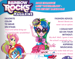 Size: 780x614 | Tagged: safe, drama letter, fluttershy, rainbow dash, rarity, watermelody, equestria girls, rainbow rocks, background human, become an equestria girl, rockified, solo focus