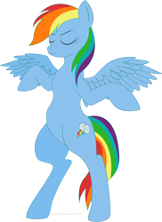 Size: 5407x7422 | Tagged: safe, rainbow dash, pegasus, pony, absurd resolution, female, mare, simple background, solo, transparent background