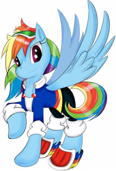 Size: 2879x4224 | Tagged: safe, artist:flam3zero, rainbow dash, pegasus, pony, absurd resolution, clothes, cosplay, crossover, paint tool sai, shoes, solo, sonic adventure 2, sonic the hedgehog (series)