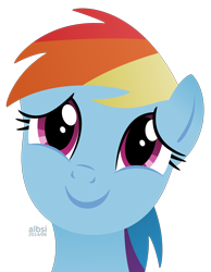 Size: 5000x6438 | Tagged: safe, artist:albsi, rainbow dash, pegasus, pony, absurd resolution, simple background, smiling, solo, transparent background, vector