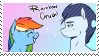 Size: 99x56 | Tagged: safe, artist:lrusu, derpibooru import, rainbow dash, soarin', pegasus, pony, comic:rainbow crush, deviantart stamp, male, shipping, soarindash, stamp, straight