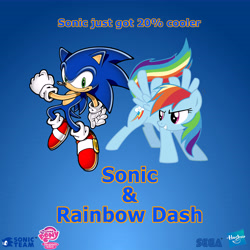 Size: 7800x7800 | Tagged: safe, rainbow dash, pegasus, pony, 20% cooler, absurd resolution, copy and paste, crossover, fim logo, hasbro, logo, sega, sonic team, sonic the hedgehog, sonic the hedgehog (series)