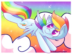 Size: 1280x960 | Tagged: safe, artist:lordboop, part of a set, rainbow dash, pegasus, pony, cloud, cloudy, solo