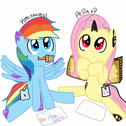 Size: 5000x5000 | Tagged: safe, artist:kmitangol, fluttershy, rainbow dash, pegasus, pony, absurd resolution, female, mare, wings