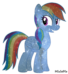 Size: 1600x1740 | Tagged: safe, artist:mixiepie, rainbow dash, twilight sparkle, pegasus, pony, female, galaxy power, lesbian, shipping, simple background, solo, transparent background, twidash