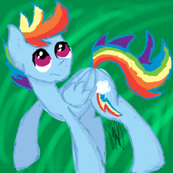 Size: 640x640 | Tagged: safe, artist:dawnshadow187, rainbow blitz, rainbow dash, pegasus, pony, rule 63, solo