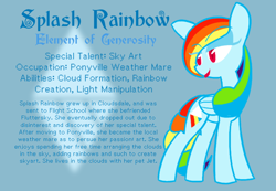 Size: 650x450 | Tagged: safe, artist:frostedwarlock, rainbow dash, pegasus, pony, alternate universe, diane pie, solo