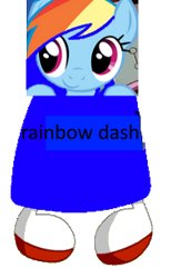 Size: 200x306 | Tagged: safe, edit, rainbow dash, pegasus, pony, 1000 hours in ms paint, homestar runner, homsar, ms paint