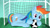 Size: 1280x720 | Tagged: safe, artist:jbond, rainbow dash, pegasus, pony, blue coat, female, hoofball, mare, multicolored mane, solo